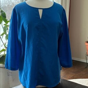 Van Heusen Cobalt Blue Women's Blouse